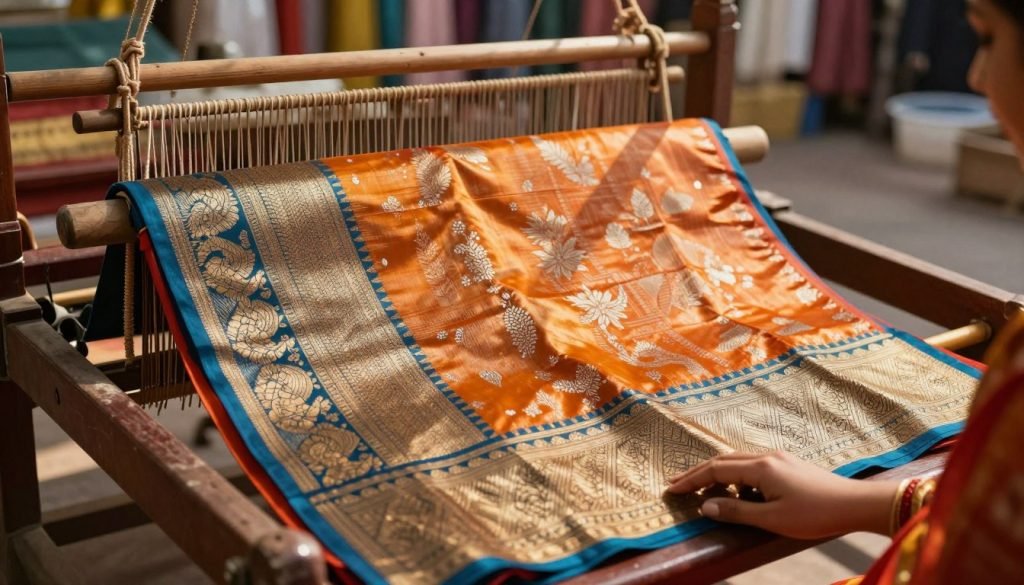 handwoven banarasi silk saree